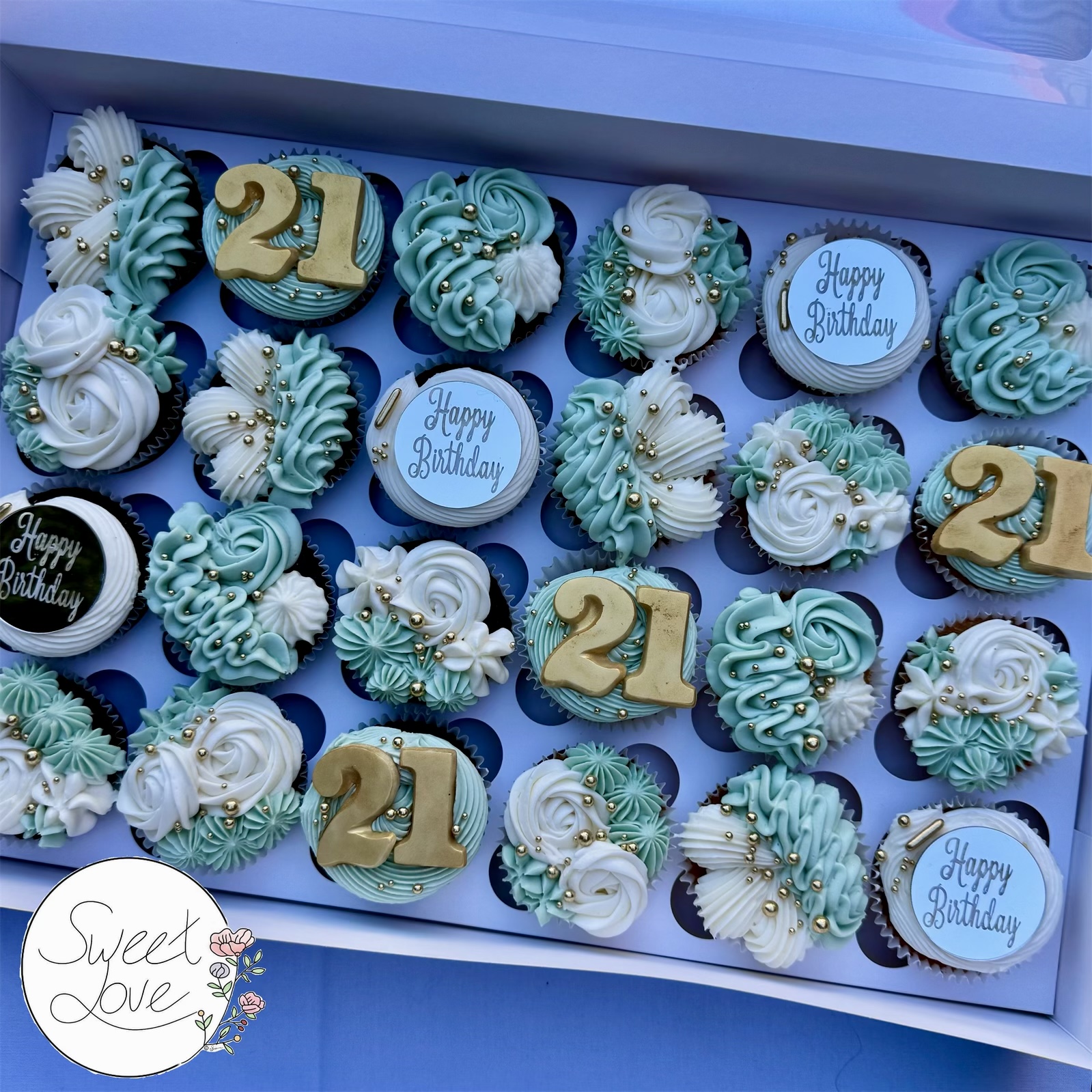 21st birthday cupcakes