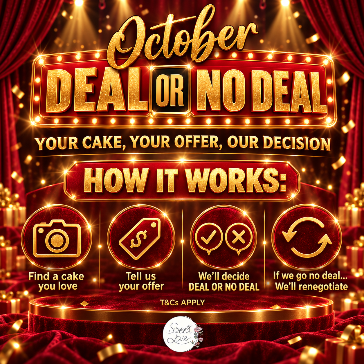 October Deal or No Deal promotion